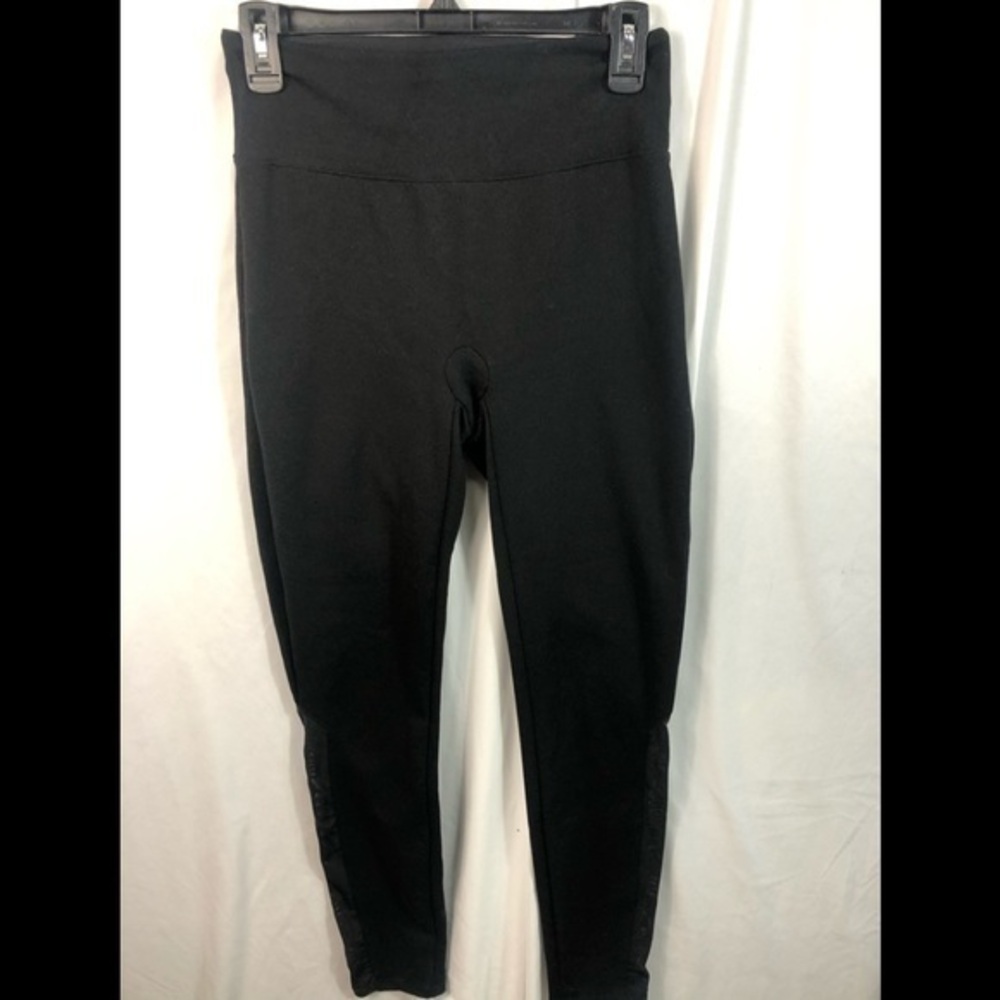 Spanx Black Assets Mesh High Waist Leggings Size M